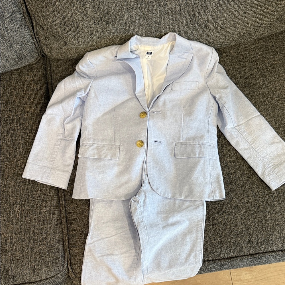 Kids Light Blue Blazer and Pants Set